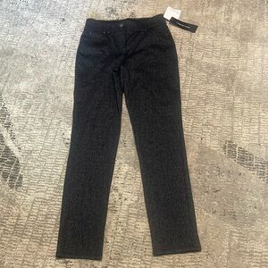 NWTs Ladies 89th+Madison scratch print comfort waist straight leg pants Sz 6